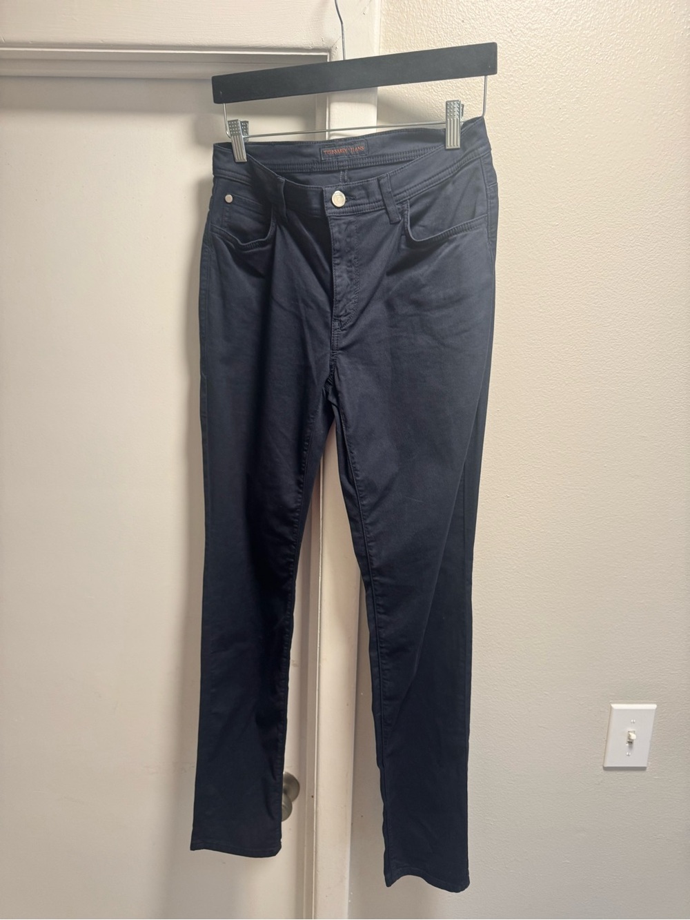 Trussardi Jeans Navy Blue Slim Straight Pants – Size 29 / IT 43
